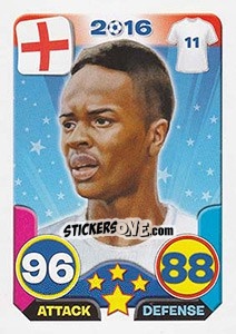 Sticker Raheem Sterling - Top Stars - France 2016 n. 52 - Tekma