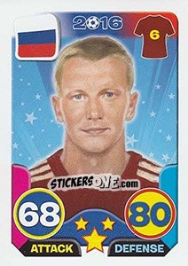 Sticker Igor Smolnikov - Top Stars - France 2016 - Tekma