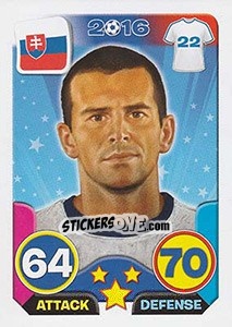 Sticker Viktor Pecovsky - Top Stars - France 2016 n. 71 - Tekma