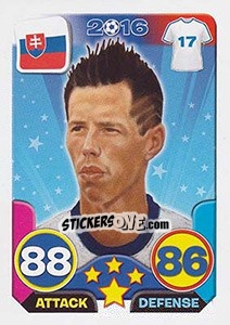 Cromo Marek Hamšik - Top Stars - France 2016 n. 72 - Tekma