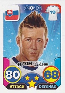 Sticker Juraj Kucka - Top Stars - France 2016 - Tekma