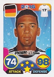 Sticker Jérôme Boateng - Top Stars - France 2016 n. 87 - Tekma