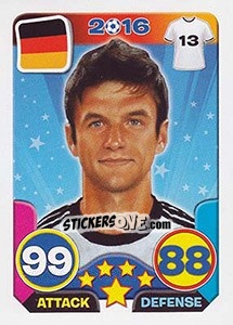 Sticker Thomas Müller - Top Stars - France 2016 n. 96 - Tekma