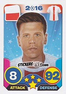 Sticker Wojciech Szczesny - Top Stars - France 2016 - Tekma