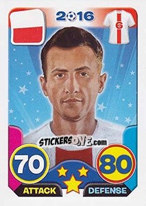Sticker Tomasz Jodlowiec - Top Stars - France 2016 n. 101 - Tekma