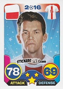 Sticker Waldemar Sobota - Top Stars - France 2016 n. 107 - Tekma