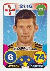 Sticker Michael McGovern - Top Stars - France 2016 - Tekma