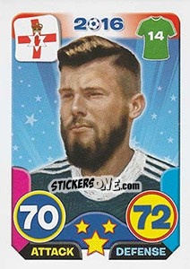 Sticker Stuart Dallas - Top Stars - France 2016 - Tekma