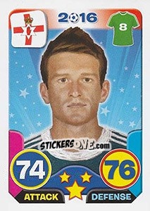 Sticker Steven Davis - Top Stars - France 2016 n. 112 - Tekma