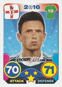 Sticker Corry Evans - Top Stars - France 2016 - Tekma