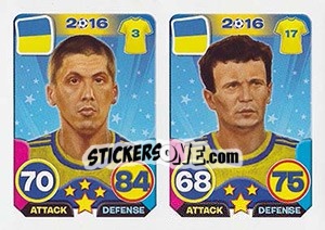 Sticker Evgen Khacheridi / Artem Fedetsky - Top Stars - France 2016 - Tekma