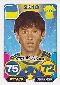 Sticker Denys Garmash - Top Stars - France 2016 n. 120 - Tekma