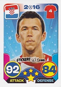 Sticker Ivan Perišic - Top Stars - France 2016 n. 132 - Tekma