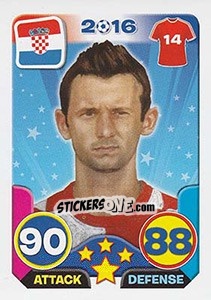 Sticker Marcelo Brozovic - Top Stars - France 2016 n. 136 - Tekma