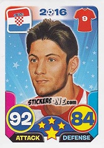 Sticker Andrej Kramaric - Top Stars - France 2016 n. 140 - Tekma