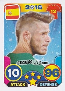 Sticker David De Gea - Top Stars - France 2016 n. 142 - Tekma