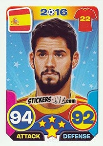 Sticker Isco - Top Stars - France 2016 n. 148 - Tekma