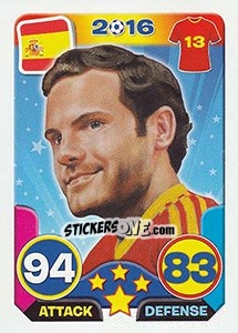 Sticker Juan Malta - Top Stars - France 2016 n. 152 - Tekma