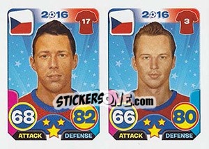 Sticker Marek Suchy / Michal Kadlec - Top Stars - France 2016 - Tekma