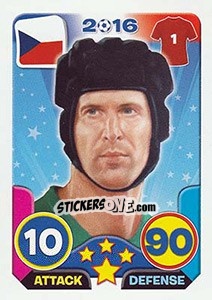 Sticker Petr Cech - Top Stars - France 2016 n. 154 - Tekma