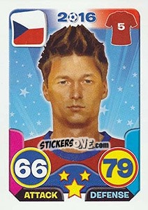 Sticker Václav Procházka - Top Stars - France 2016 - Tekma