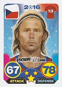 Sticker Jaroslav Plašil - Top Stars - France 2016 n. 157 - Tekma