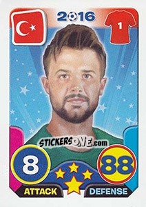 Sticker Onur Kivrak - Top Stars - France 2016 n. 163 - Tekma
