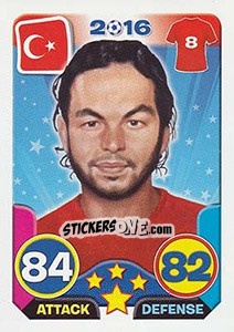 Sticker Selcuk Inan - Top Stars - France 2016 - Tekma