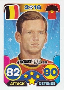 Sticker Jan Vertonghen - Top Stars - France 2016 n. 172 - Tekma