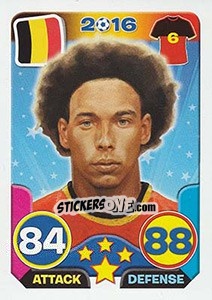 Sticker Axel Witsel - Top Stars - France 2016 n. 174 - Tekma