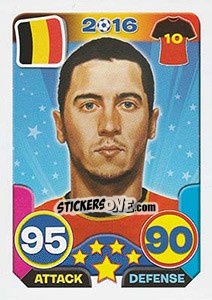 Sticker Eden Hazard - Top Stars - France 2016 - Tekma