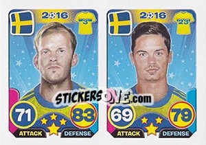 Sticker Mikael Antonosson / Mikael Lustig - Top Stars - France 2016 - Tekma