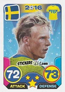 Sticker Oscar Hiljemark - Top Stars - France 2016 - Tekma