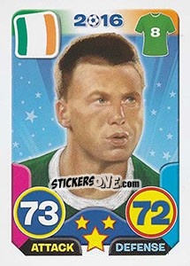 Sticker James McCarthy - Top Stars - France 2016 n. 206 - Tekma