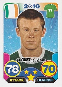 Figurina James McMlean - Top Stars - France 2016 n. 207 - Tekma