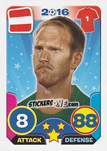 Sticker Robert Almer - Top Stars - France 2016 - Tekma