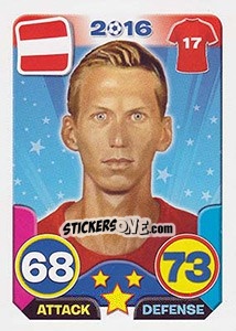 Sticker Florian Klein - Top Stars - France 2016 n. 216 - Tekma