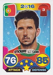 Sticker Daniel Carriço - Top Stars - France 2016 n. 224 - Tekma