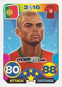 Sticker Pepe - Top Stars - France 2016 n. 226 - Tekma