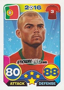 Sticker Pepe - Top Stars - France 2016 - Tekma