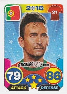 Sticker João Pereira - Top Stars - France 2016 - Tekma