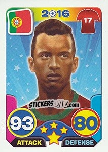 Sticker Nani - Top Stars - France 2016 - Tekma