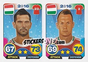 Sticker Predrag Bošnjak / Ádám Lang - Top Stars - France 2016 n. 233 - Tekma