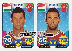 Sticker Richárd Guzmics / Attila Fiola - Top Stars - France 2016 n. 235 - Tekma