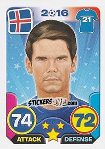 Sticker Vidar Örn Kjartansson - Top Stars - France 2016 n. 245 - Tekma