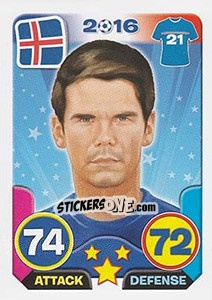 Sticker Vidar Örn Kjartansson - Top Stars - France 2016 - Tekma