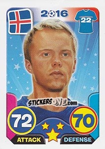 Sticker Eidur Gudjohnsen - Top Stars - France 2016 n. 246 - Tekma