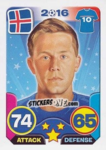 Sticker Gylfi Sigurdsson - Top Stars - France 2016 n. 248 - Tekma