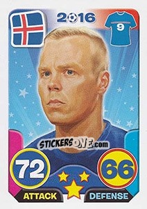 Sticker Kolbeinn Sigthórsson - Top Stars - France 2016 n. 249 - Tekma