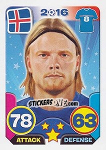 Sticker Birkur Bjarnason - Top Stars - France 2016 n. 250 - Tekma